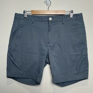 Bonobos Golf Shorts Mens 36 Gray Chino Lightweight Performance 8" Inseam Preppy